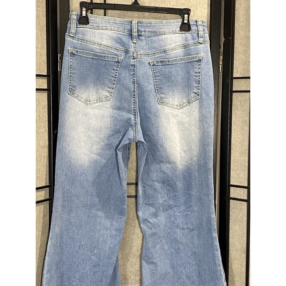 Altard State Super Flare Light Wash Jeans Sz 27 Stretch Button Fly High Waist - Picture 4 of 11
